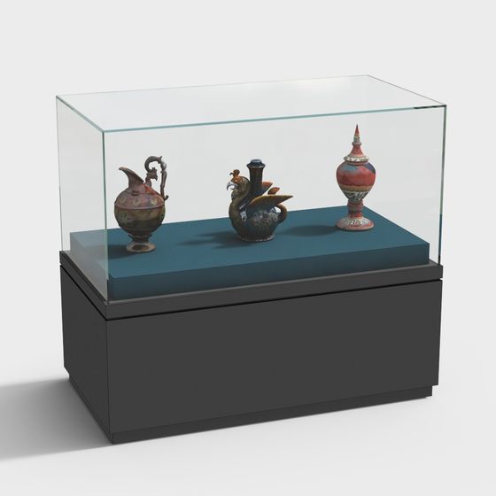 Stylish Oriental Vintage Vase 3D model for Interior Design