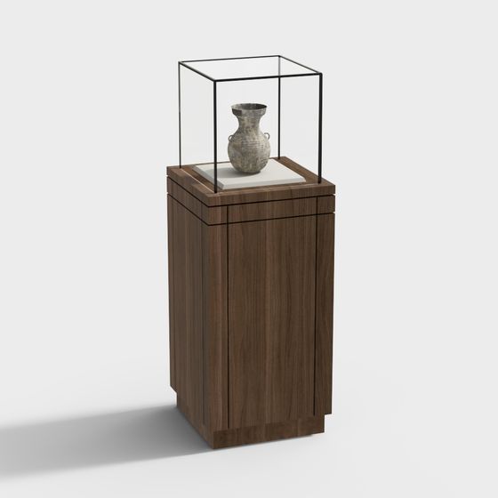 Vintage Modern Display Cabinet 3D model