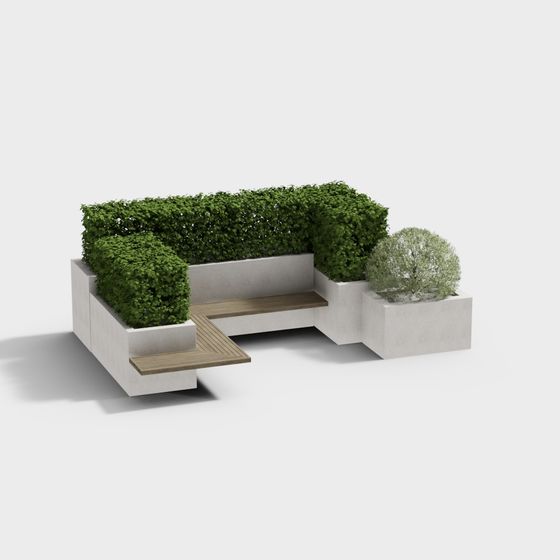 Urban Oasis Bench 3D model