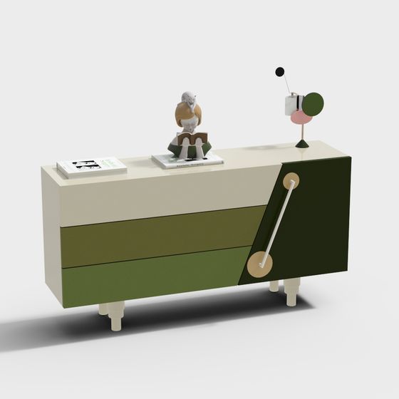 Urban Oasis Cabinet 3D model for Creative Projects