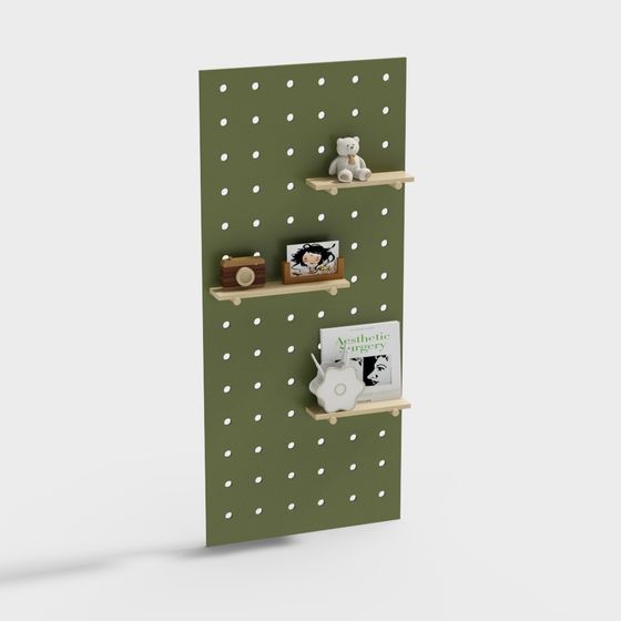 Creative Wall-Mounted Storage Shelf 3D model