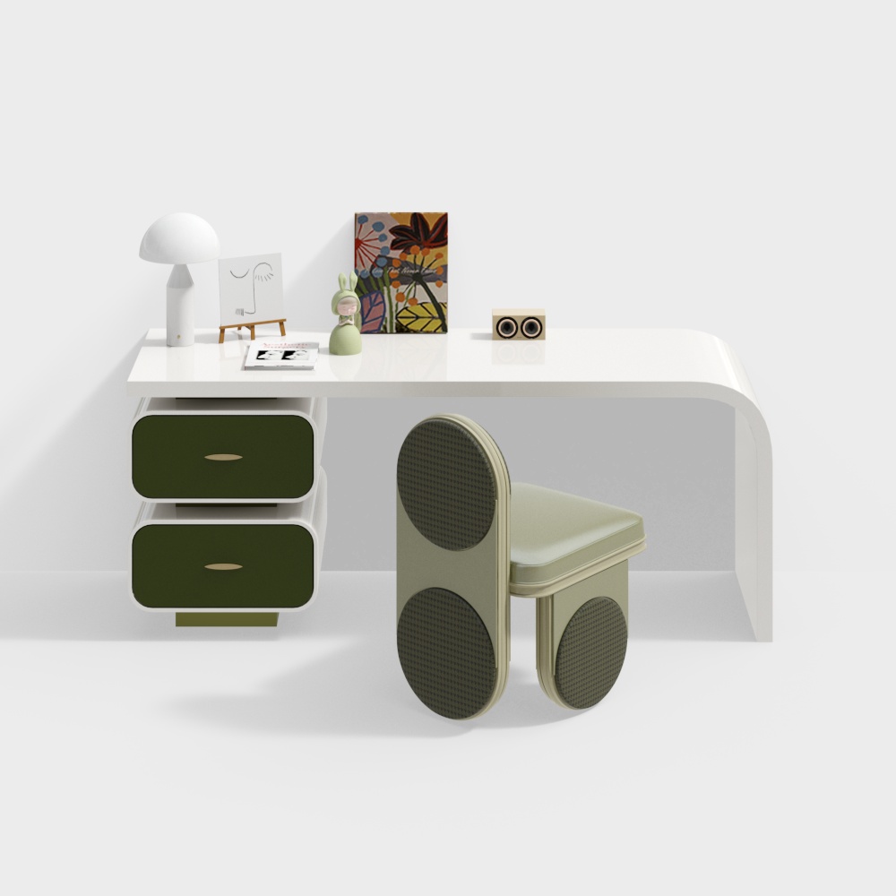 Combinaison de bureau et chaise pour enfant moderne