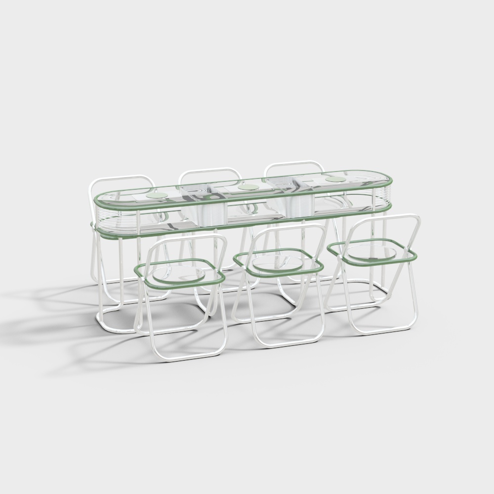 Nail salon tables and chairs