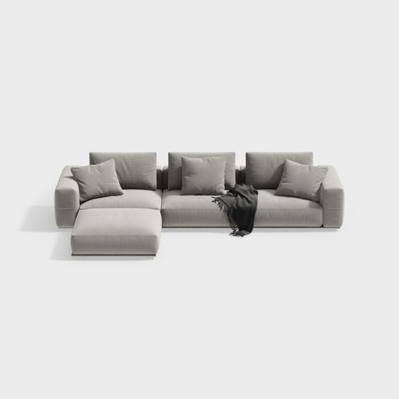 Sofá de esquina en forma de L moderno