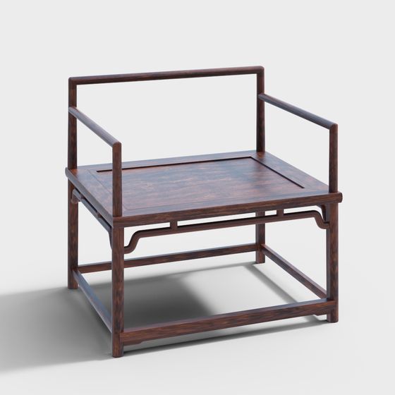 Classic Chinese Armchair 3D model