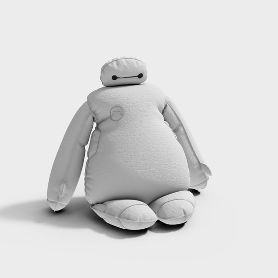 Soft Plush Robot 3D model