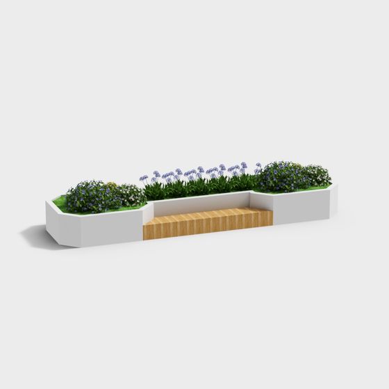 Urban Oasis Bench 3D model