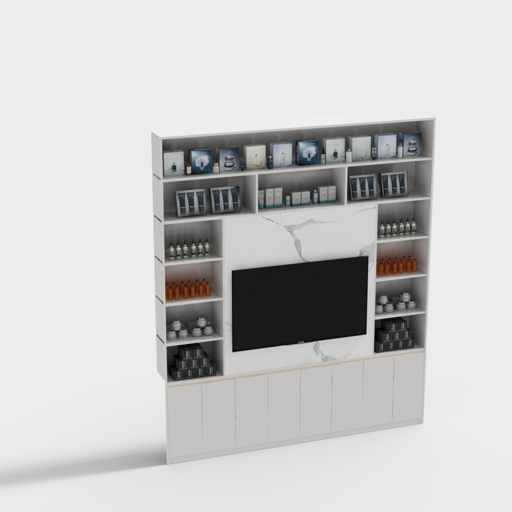 ผนังตกแต่งร้านทำเล็บ