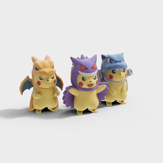 Pikachu Costume Show 3D model