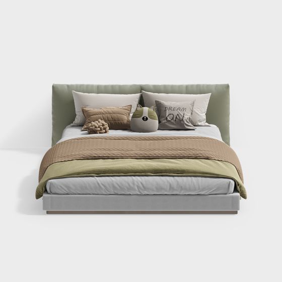 Cozy Retreat Bed 3D model