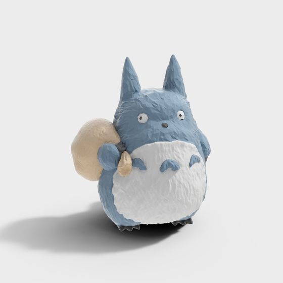 Totoro Low Poly 3D Model