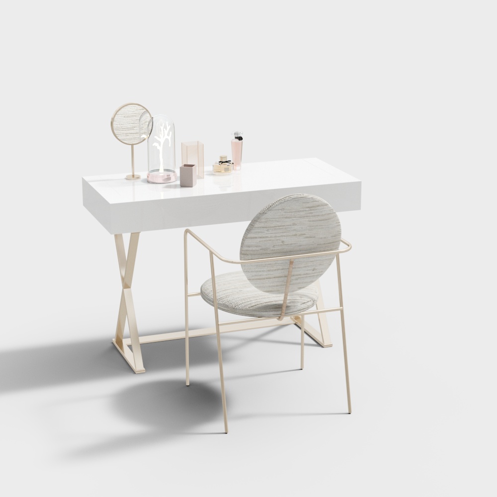 Nail salon eyelashes tables and chairs