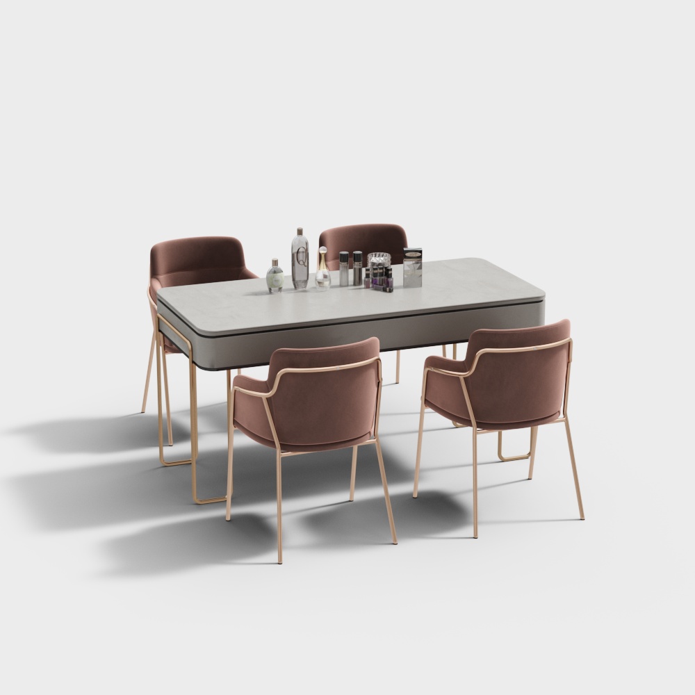 โต๊ะทำเล็บและเก้าอี้ในเมือง