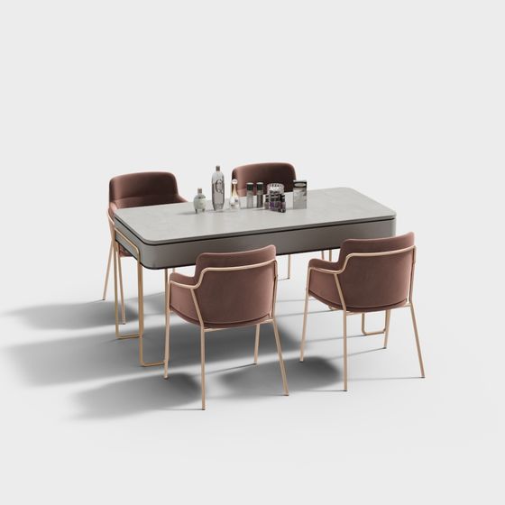 โต๊ะทำเล็บและเก้าอี้ในเมือง