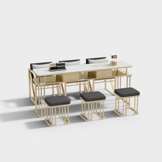 Stylish Dressing Table 3D model for Creative Projects