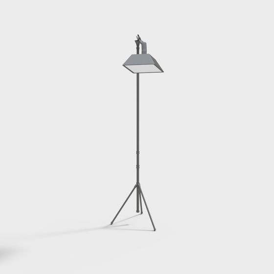 Industrial Style Floor Lamp 3D model