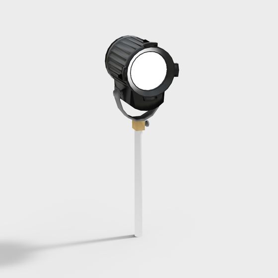 Low Poly Spotlight 3D Model for Modern Aesthetics