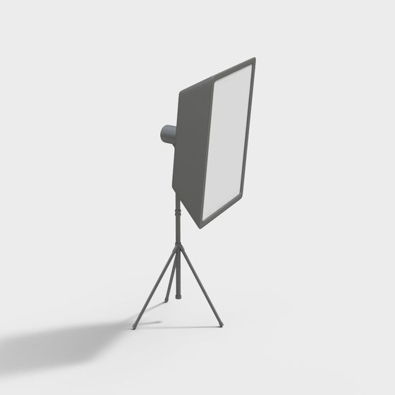 Minimalist 3D Lamp Stand Model