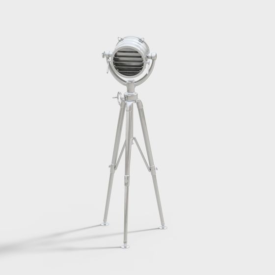 Retro Spotlight 3D Model Design