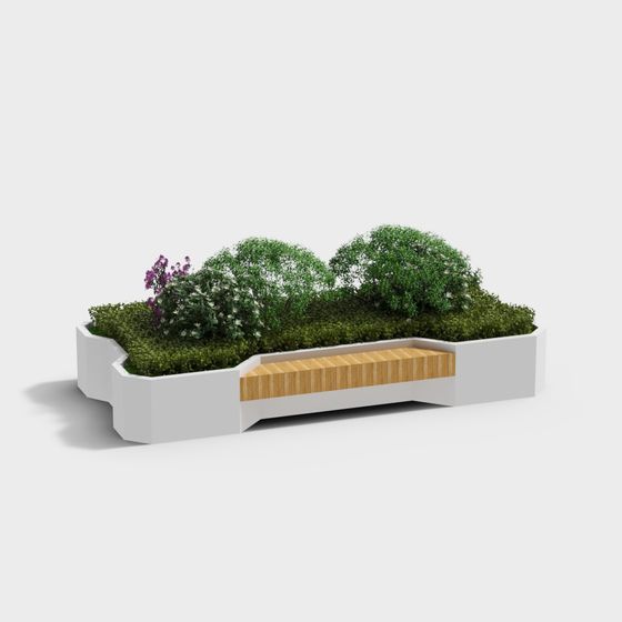 Urban Oasis Bench 3D model