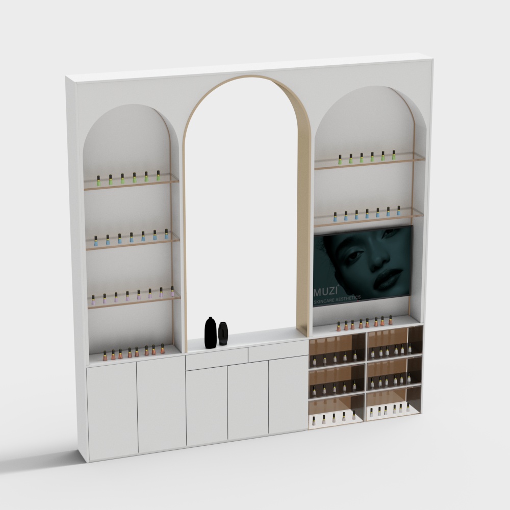 Nail salon accessories wall