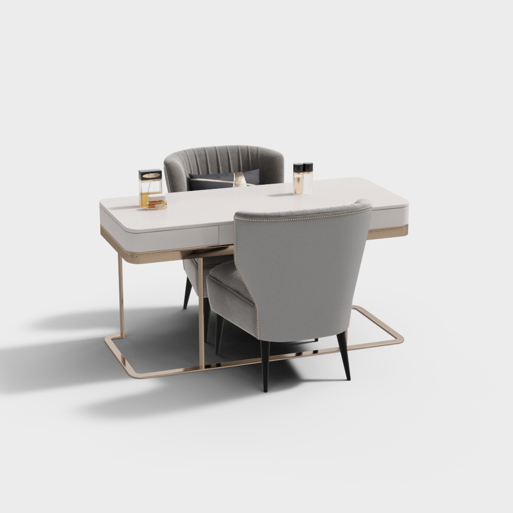 Nail salon tables and chairs