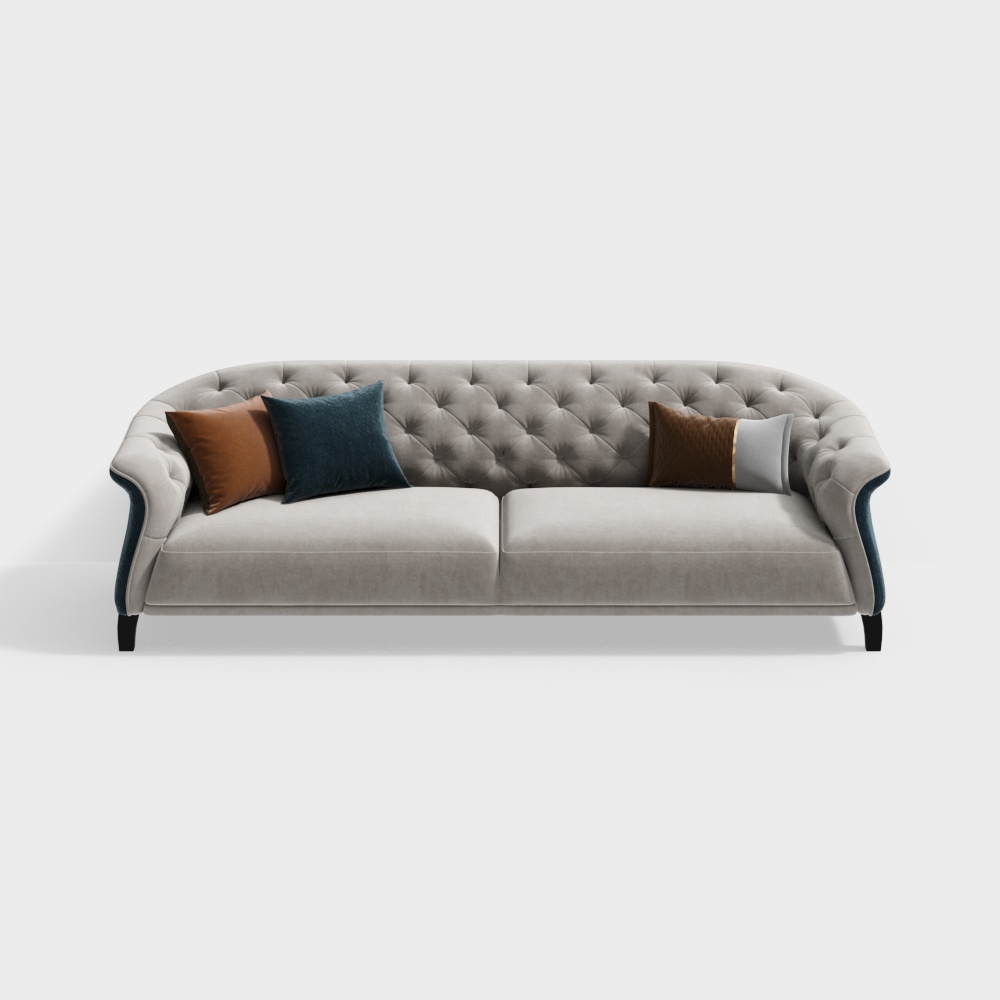 Простой европейский многоместный диван