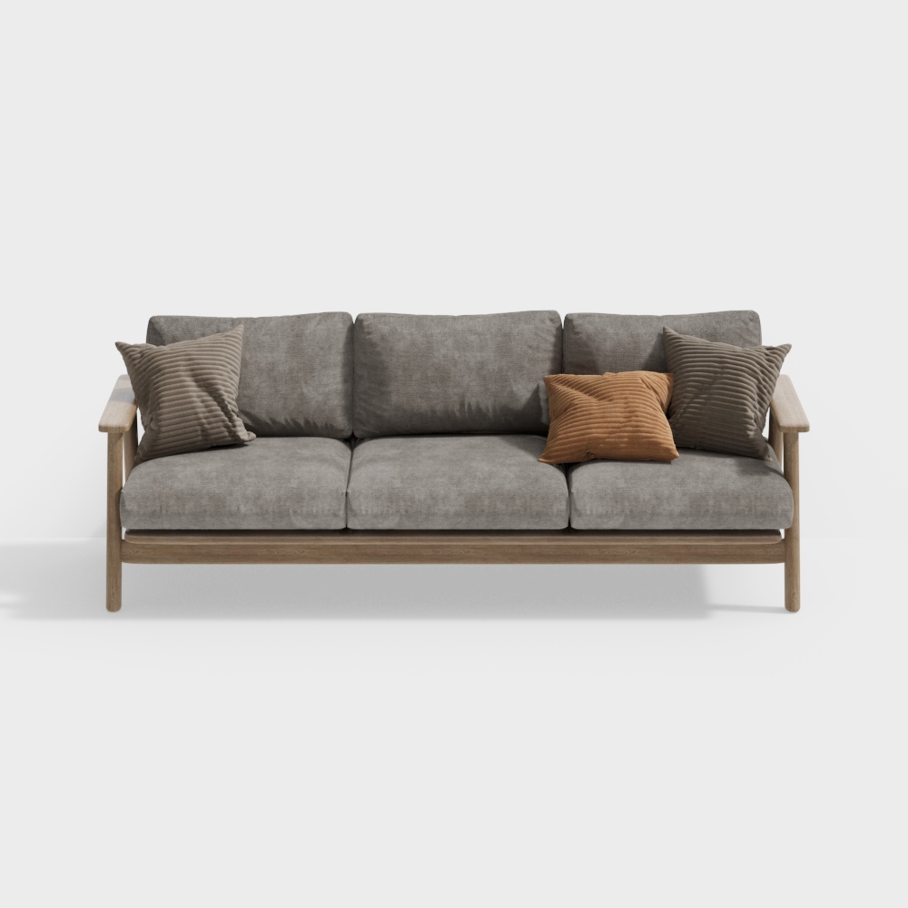 Скандинавский многоместный диван.