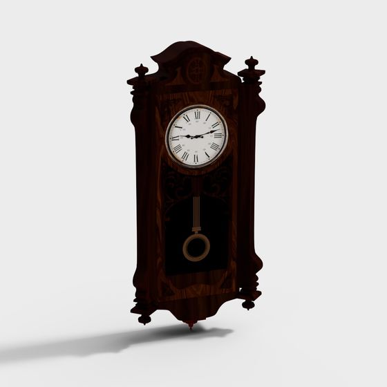Victorian Wall Clock 3D model