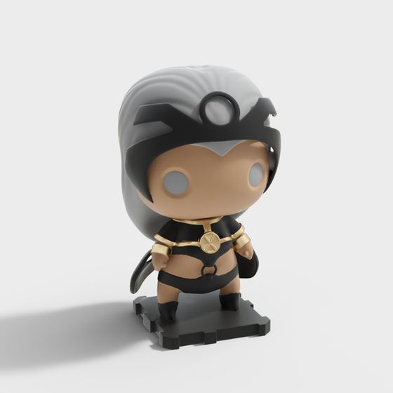 Futuristic Low-Poly Sci-Fi Character 3D model