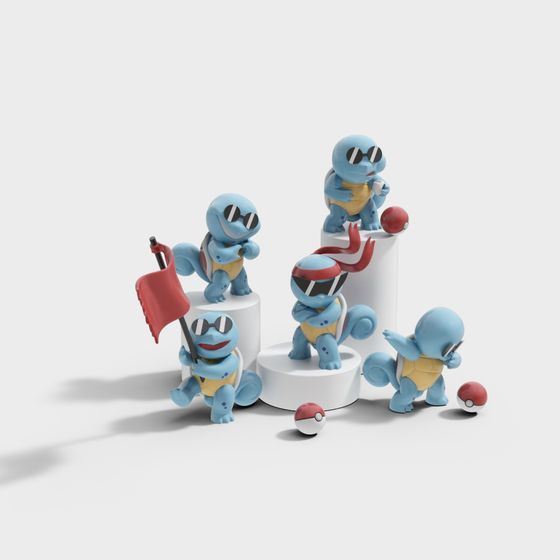 Unique Blastoise 3D Model for Creative Projects