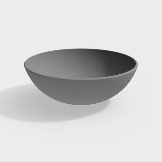 Elegant Minimalist Bowl 3D model for Interior Design