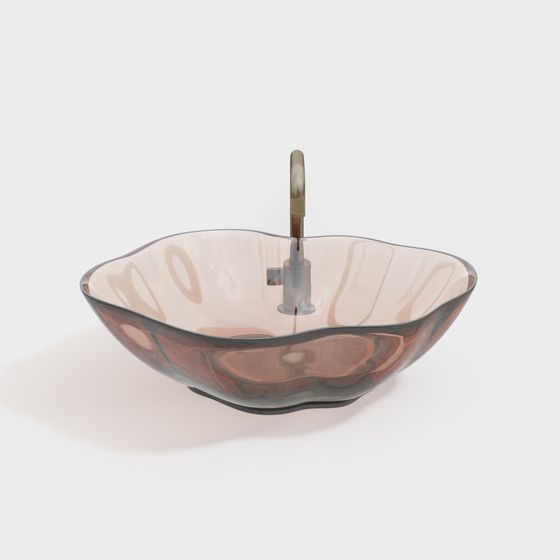 Elegant Low-Poly Umbrella Stand 3D Model