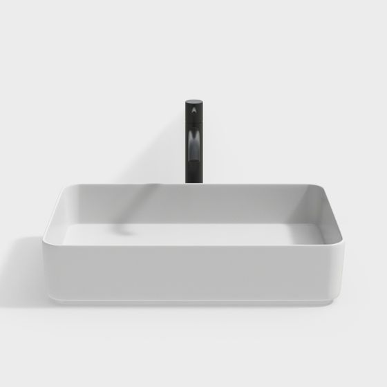 Minimalist Square Sink 3D model