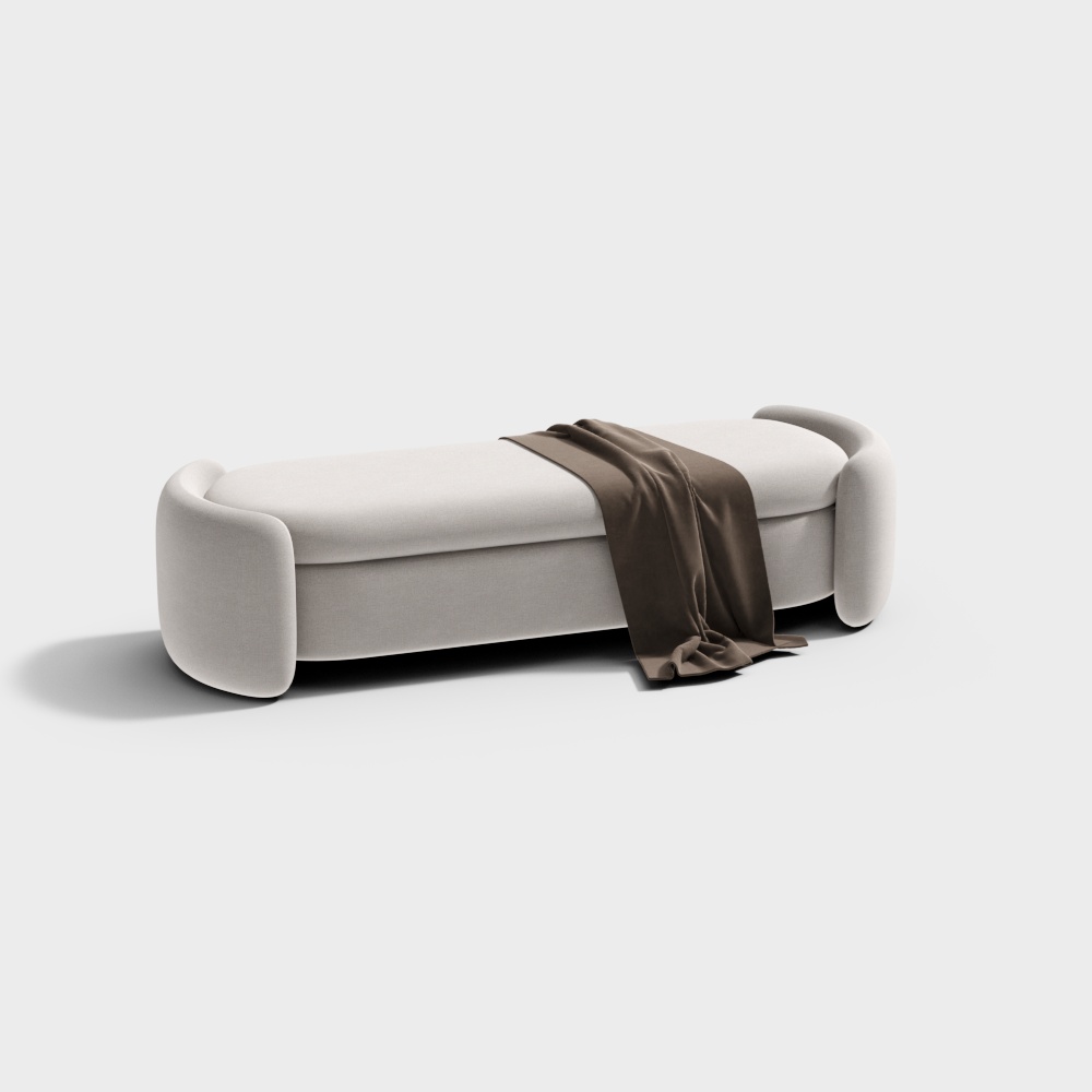 Sgabello terminale del letto Wabi-Sabi