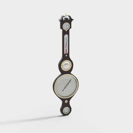 Vintage Wall Clock 3D model