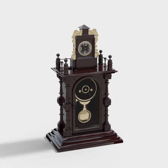 Vintage Clock 3D Model Design