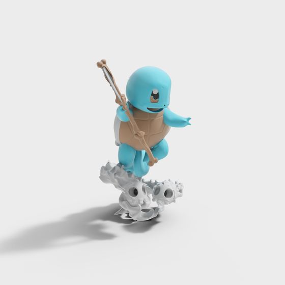 Adventure Turtle 3D model for Fantasy Worlds