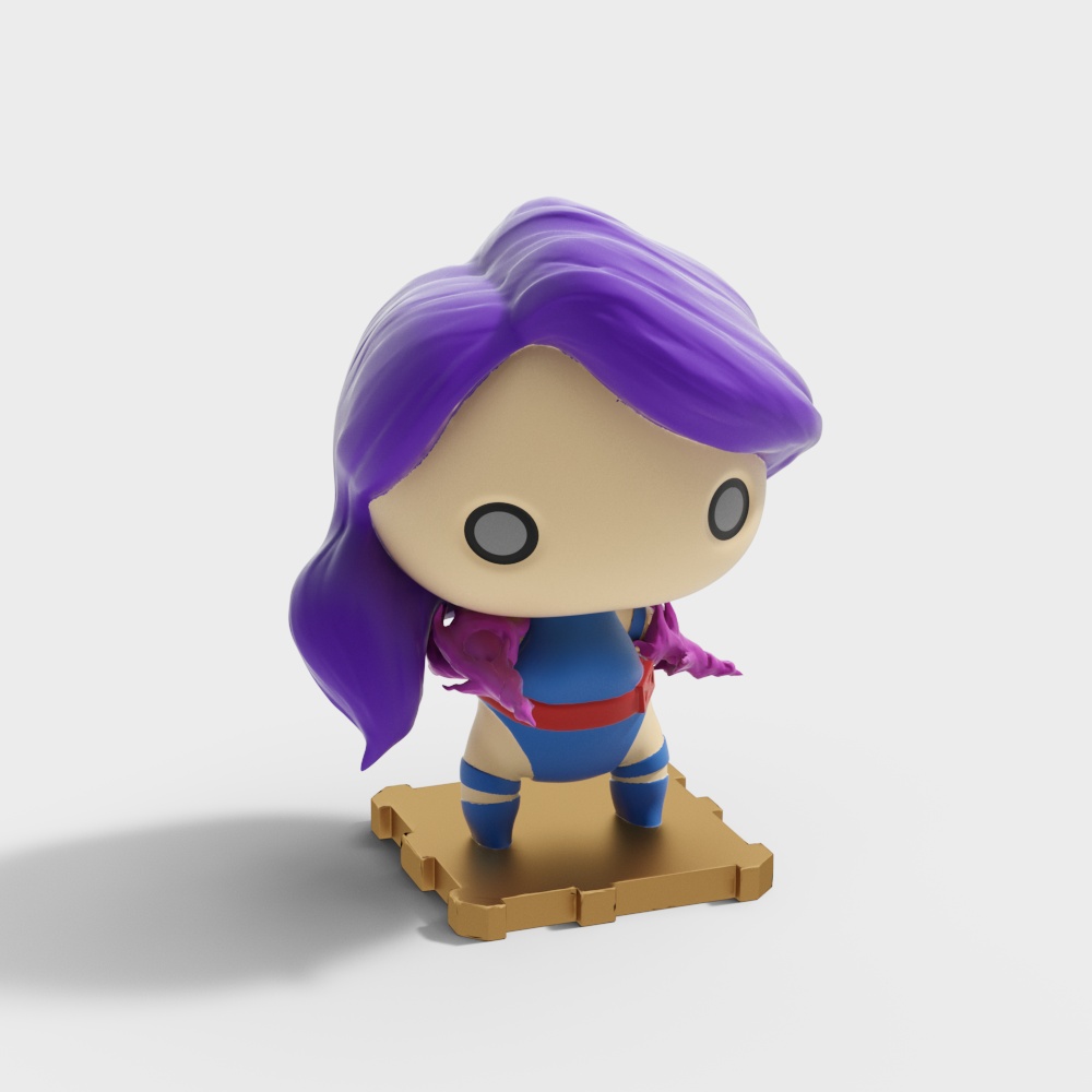 Vibrant Purple Hero 3D model