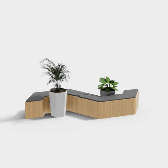 Urban Oasis Bench 3D model