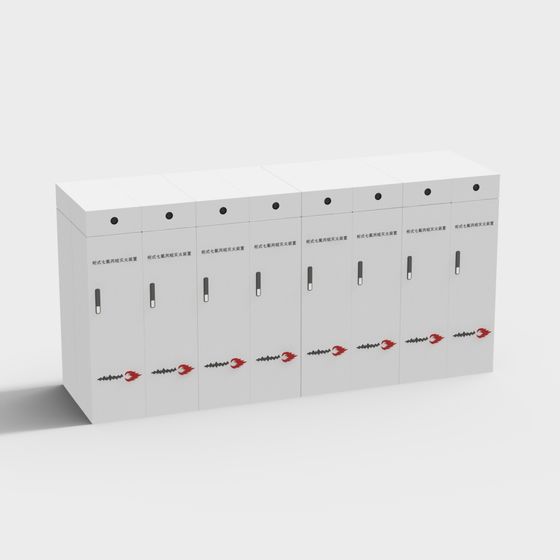 Low-Poly Fire Cabinet 3D Model for Creative Projects