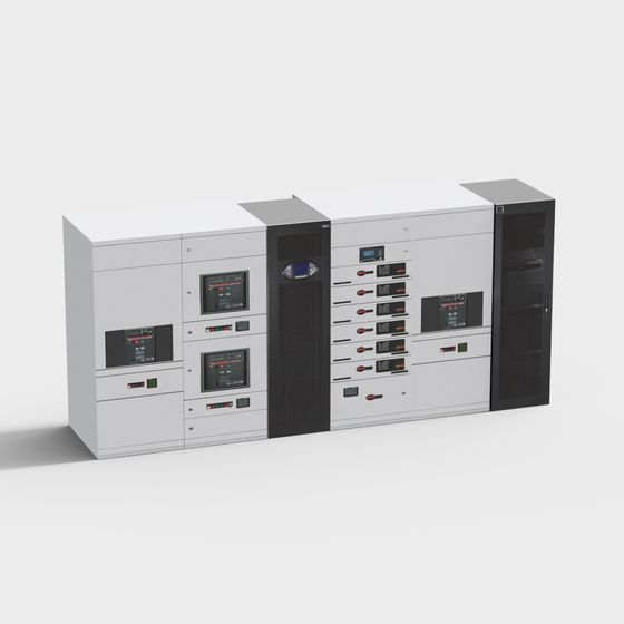 Industrial Control Cabinet 3D model for Advanced Projects