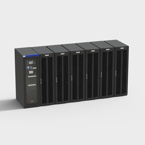 Server Rack Cluster 3D model