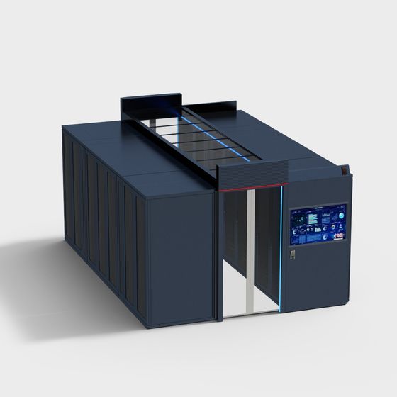 Stylish Server Cabinet 3D model for Digital Projects