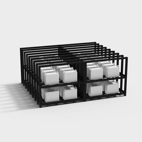 Battery Storage Rack 3D model
