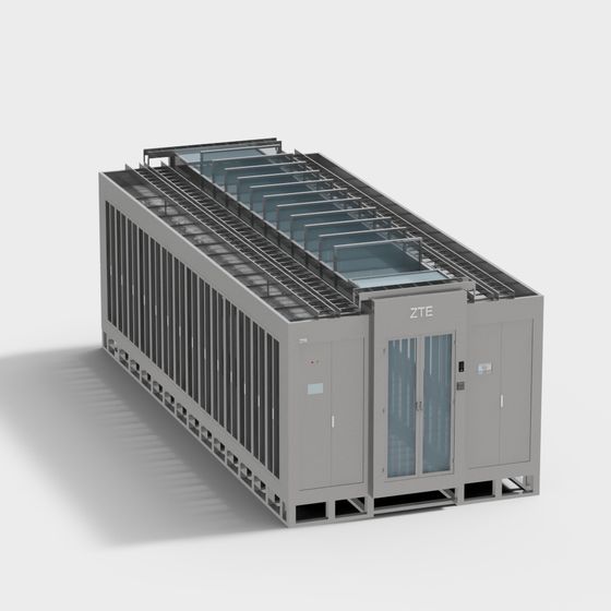 Stylish Low-Poly Server Rack 3D model