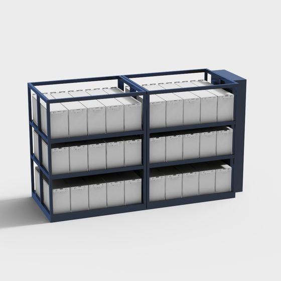 Minimalist File Cabinet 3D model for Creative Spaces