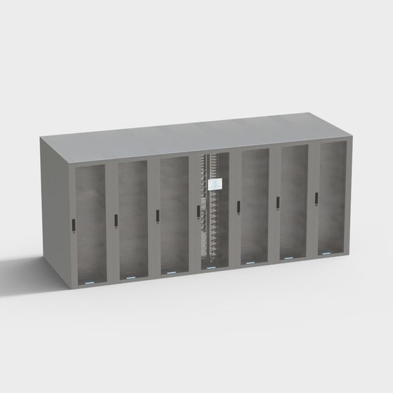 Modern Server Rack 3D model for Creative Projects