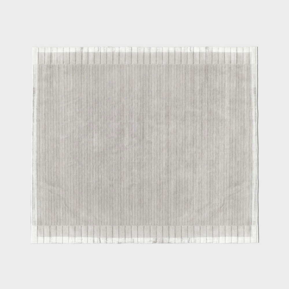 Pleated Fabric 3D Model – Detailed Gray Textile