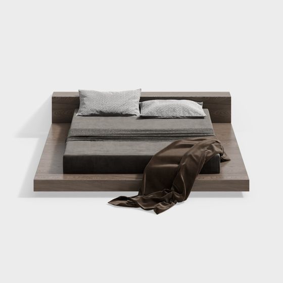 Letto Matrimoniale Minimalista Rustico
